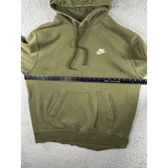 Nike Hoodie Men Large Fleece Embroidered Logo Distressed Grunge Skater Gorpcore - Picture 4 of 13